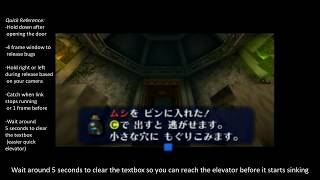 Ocarina Of Time Forest Temple Poe Cutscene Skip Using Bugs Setup