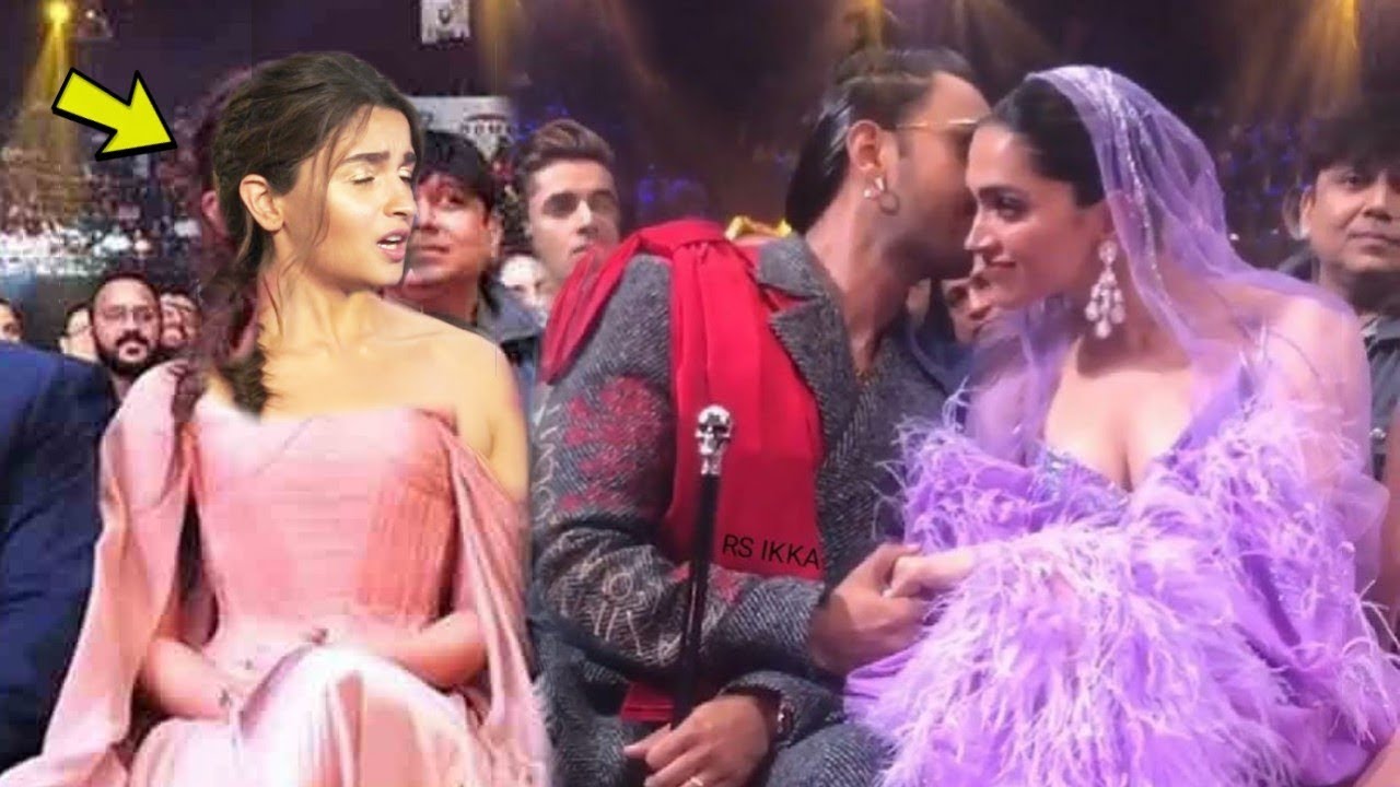 Ranveer Singh KISS!NG AND Romantic with Deepika In front of His EX Alia bhatt | IIFA Awards 2019 bollywood events london