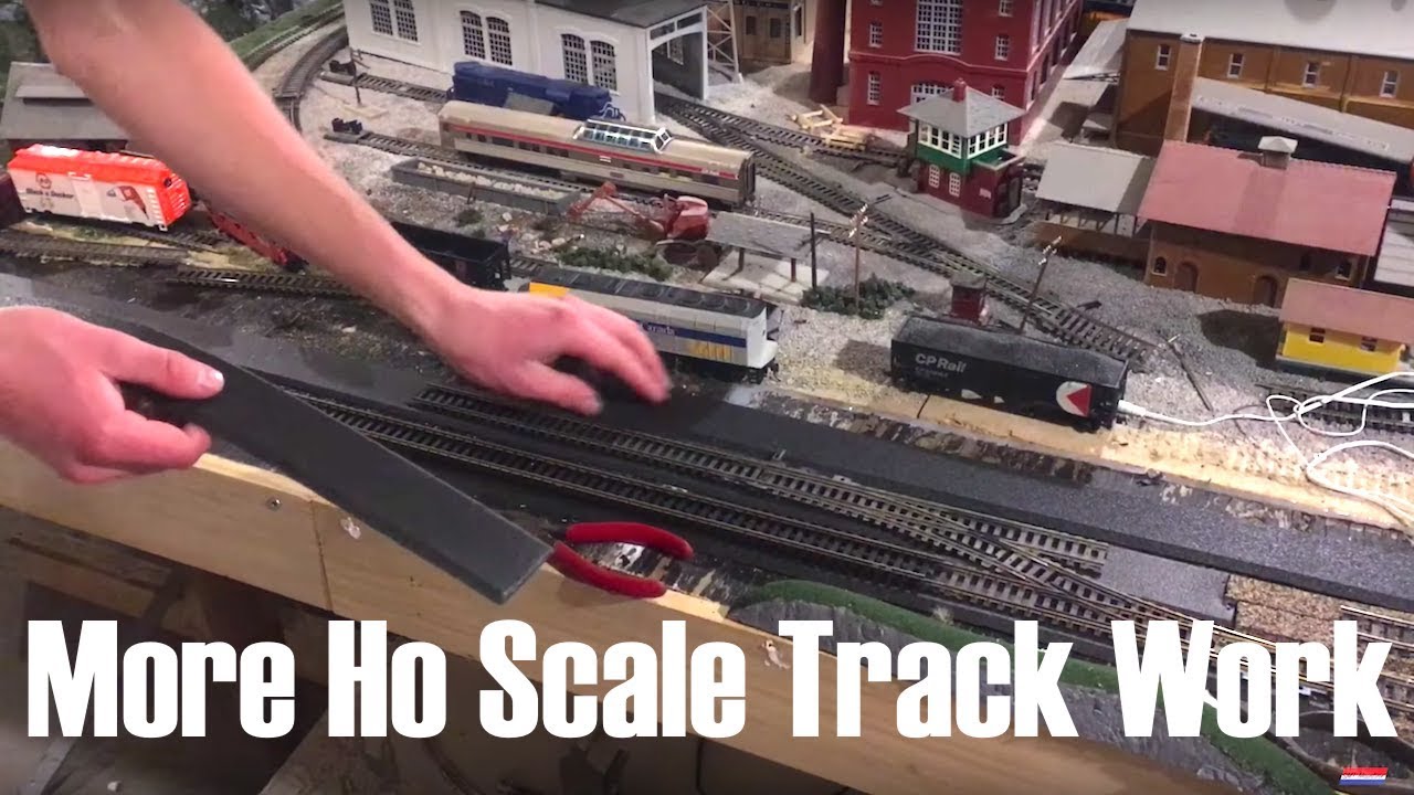 Ho Scale Track Work - YouTube