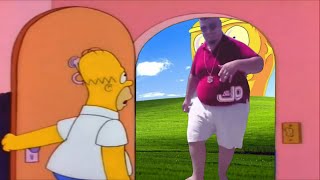 Homer open door to Skibidi bop yes yes yes