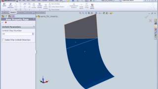 Solidworks Unfold 3-faces hull surface.