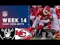 Raiders vs. Chiefs Week 14 Highlights | NFL 2021