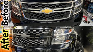 How To 20152020 Chevy/Gmc Tahoe/Yukon/Sub.| Front Bumper/Emblem Removal |Chrome Delete Murder Out