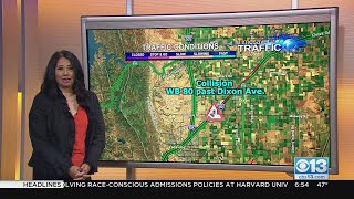 Major crash blocks I-80 near Dixon