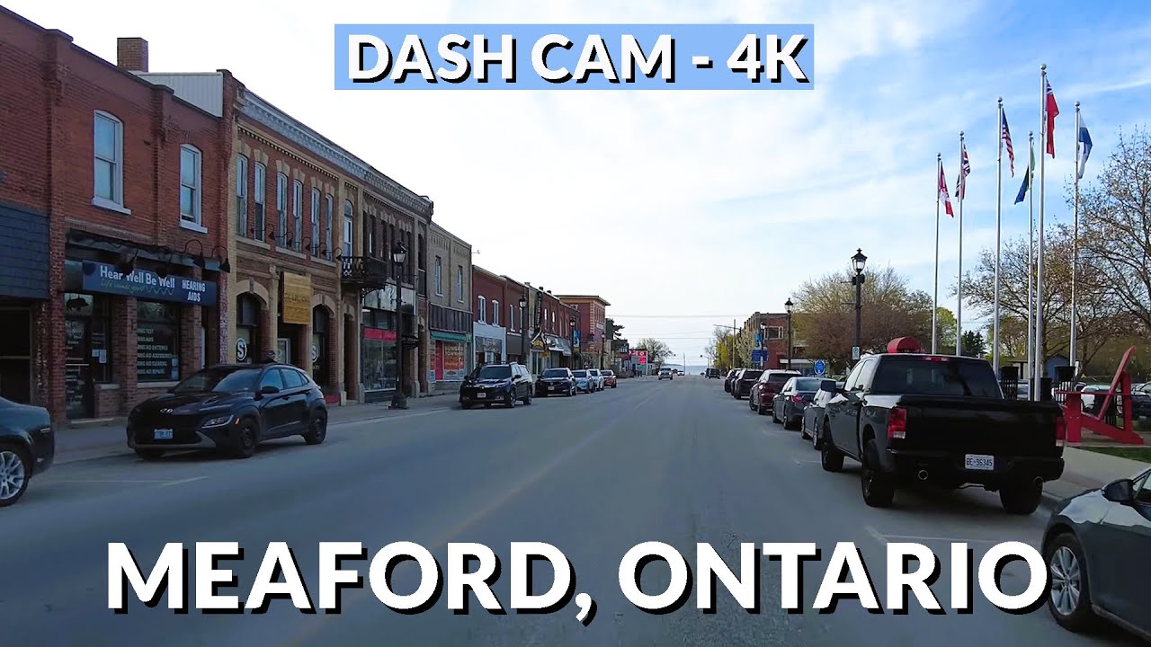 Meaford, Ontario 4K Drive: Scenic Journey through Charming Landscapes