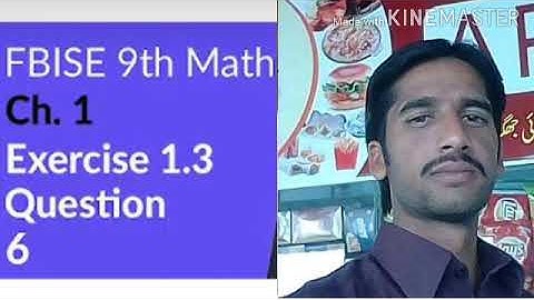 Class 9th Math Unit 1 Exercise 1.3 Question 6-9 Class Mathematics Unit 1 E.X 1.3 Q6-PTBB