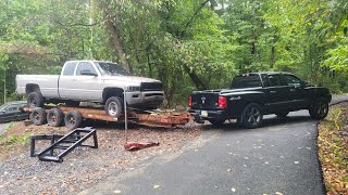 Moving 10k Pounds With A Dakota | 12 Valve With An S300 & 48re Swap | Will It Start? 12 30 10 Dakota Tow Time