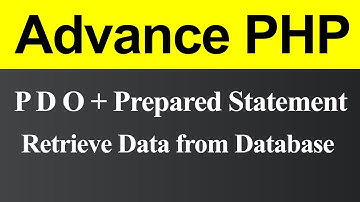 Retrieve Data from Database using PDO with Prepared Statement in PHP (Hindi)
