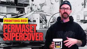 Screen Printing with Permaset Supercover Directly on Black Shirt.