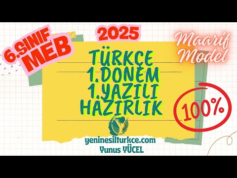 6 Sınıf Türkçe 1 Dönem 1 Yazılı 4 Senaryo