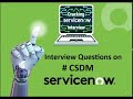 Top 6 Interview Questions on CSDM. #servicenow #itom #servicenowdeveloper #interview #cmdb