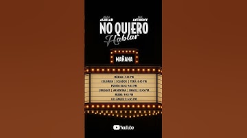 Thumbnail of ÁNGELA AGUILAR - MARC ANTHONY "No Quiero Hablar" ¡Gran Lanzamiento! 🥰🎵