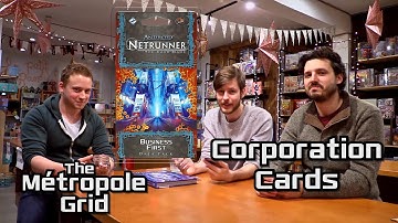 Netrunner Unboxing: Business First - Corporation Cards
