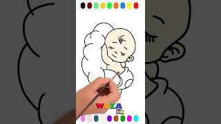 drawing Baby Cloud for kids 13 #shorts