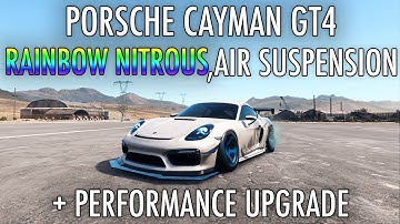 NEED FOR SPEED:PAYBACK [Porsche Cayman GT4] Customization with RAINBOW Nitrous,Air Suspension