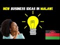 5 small business ideas in malawi 2024  profitable business ideas in malawi