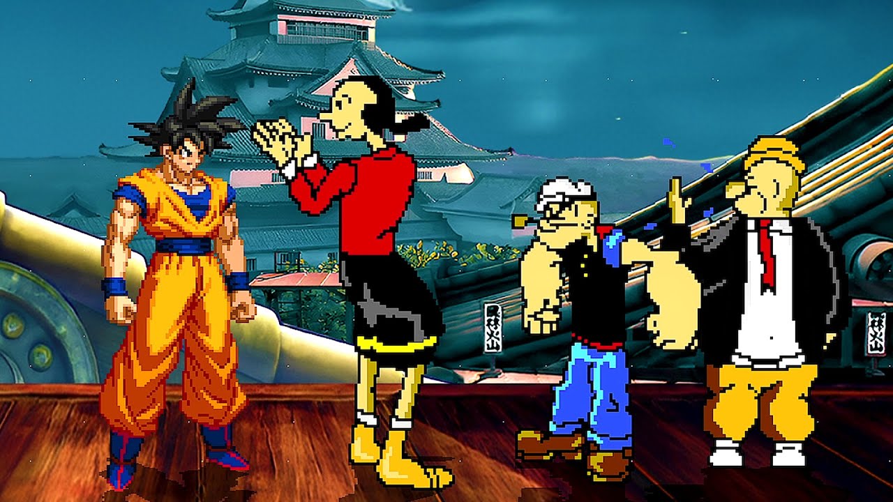 Goku Vs. Popeye - Iconic spinach powered sailor man - YouTube