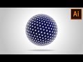  how to create spherical tesseract shape in adobe illustrator tutorial