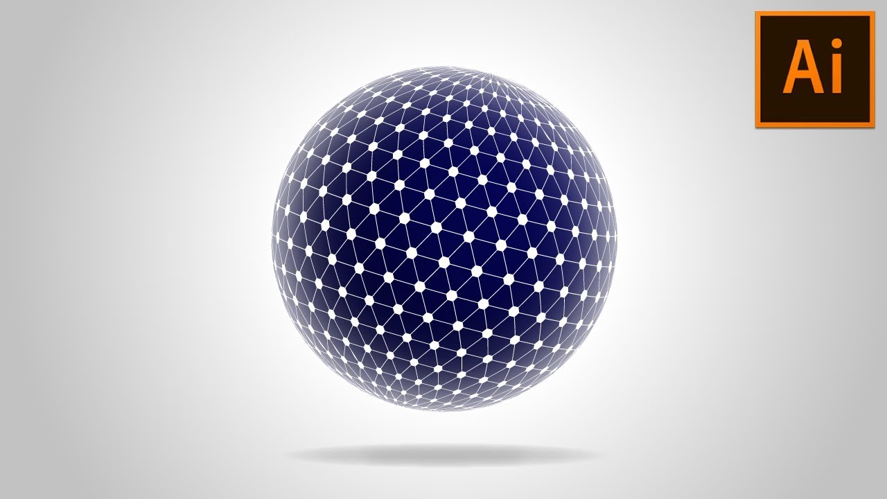 😍 How to create Spherical Tesseract Shape in Adobe Illustrator Tutorial