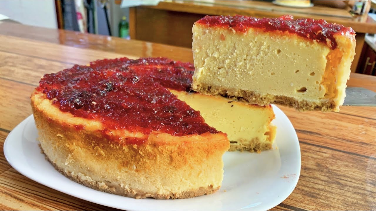 Chessecake cremoso con mermelada de zarzamora