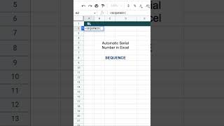 How to Create a Dynamic Numbered List in Excel #shorts
