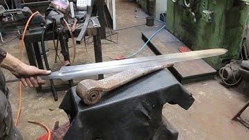 Forging a Witcher 3 wolf sword, part 1, forging the blade.