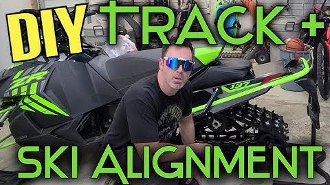 DIY SNOWMOBILE TRACK AND SKI ALIGNMENT | WITHOUT SPECIAL TOOLS | CURVE XS SKI ALIGNMENT