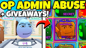 🔴OP ADMIN ABUSE and Giveaways LIVE in Bubble Gum Simulator INFINITY