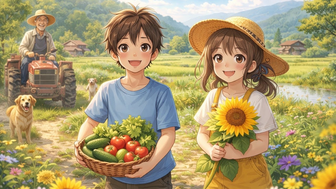 A Peaceful Village Morning 🌿 | Cozy Anime Life Inspired by Studio Ghibli | Relaxing 4K