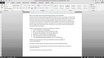 Word 2013: Creating Numbered Lists