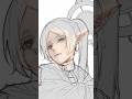 見下ろすフリーレン描いてみた イラストメイキング #shorts