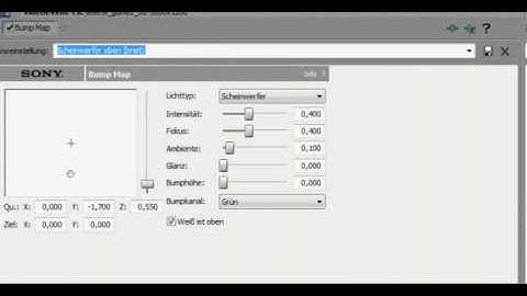 sony vegas tutorial - bump map