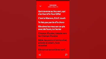 Thumbnail of Parisienne _ @GIMS ft La mano 1.9_ lyrics #lyrics #music #paroles #song #love #rap #tendance