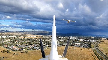 Reptile Dragon - FPV180 (being chased by a SonicModell Binary)