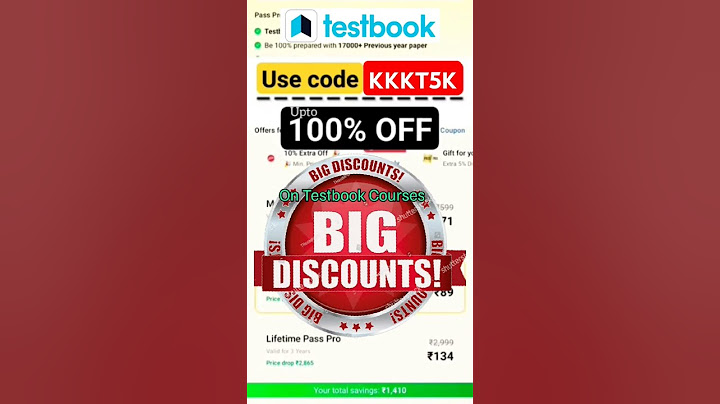 Testbook Pass Pro Coupon Code l Testbook Coupon Code l Testbook Pass Pro Coupon Free Today