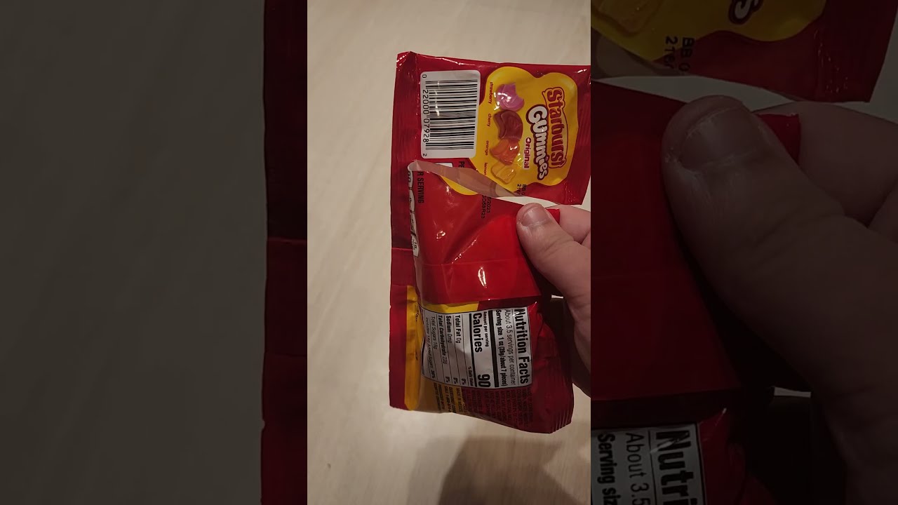Opening Starburst Gummies