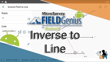 FieldGenius for Android: Inverse to Line | Bench Mark