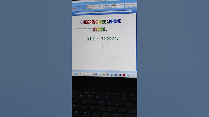 Cheering Megaphone symbol in ms word #trending #tips_and_tricks #viralshort