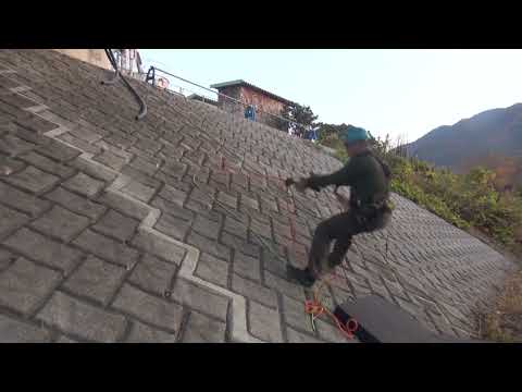 速度起動斜面問題/ ASAP LOCK Mobile fall arrester on the 45degree slope