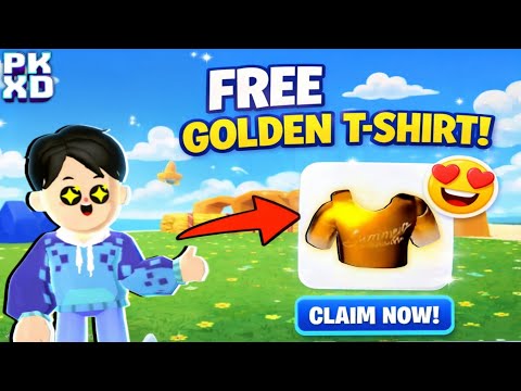 HOW u can get the free Golden T-Shirt for free🤩 | PK XD free reward.. #pkxd #pkxduniverse
