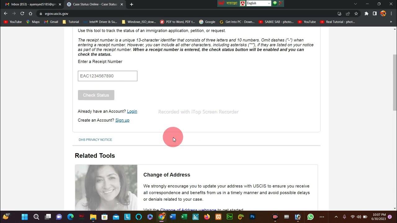 How to check Green card position after paid fees YouTube