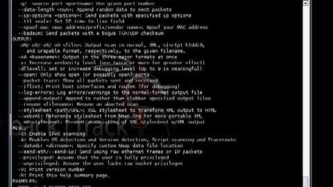 Port scanning by Nmap Part 1