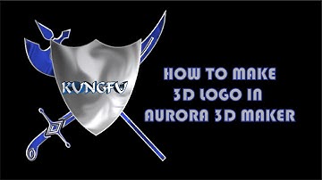 HOW TO MAKE 3D LOGO IN AURORA 3D MAKER / 3D LOGOS