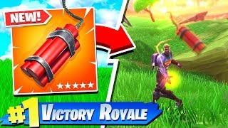 FORTNITE *NEW* DYNAMITE GAMEPLAY! (NEW ITEM + WILD WEST LTM)