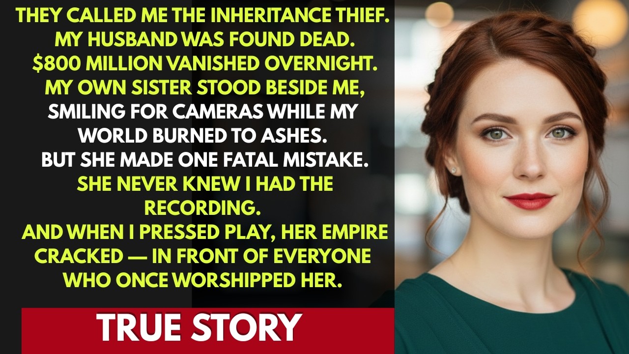 My Sister Killed My Husband for $800 Million… She Didn’t Know I Had Proof.