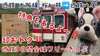 【近畿日本鉄道(近鉄)】(第57回)ぶるのすけの全国鉄道各駅停車の旅【お得なきっぷ】近鉄３日間全線乗り放題きっぷを使ってみた