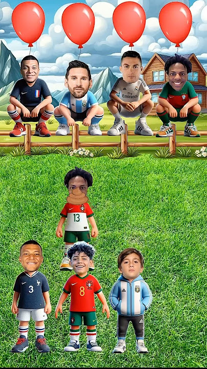 Whose Dad is Each Poop From? Ronaldo vs Messi vs Mbappe vs speed #cartoon #shorts #usa #shortsfeed