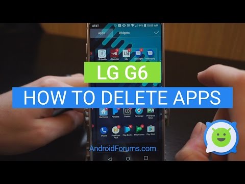 LG G6 how to delete apps