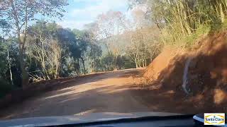 Veja como está a estrada da Balsa que liga Nova Roma do Sul a Nova Pádua