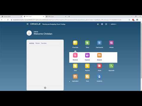 Oracle Planning Cloud Pre Built Modules – Financials